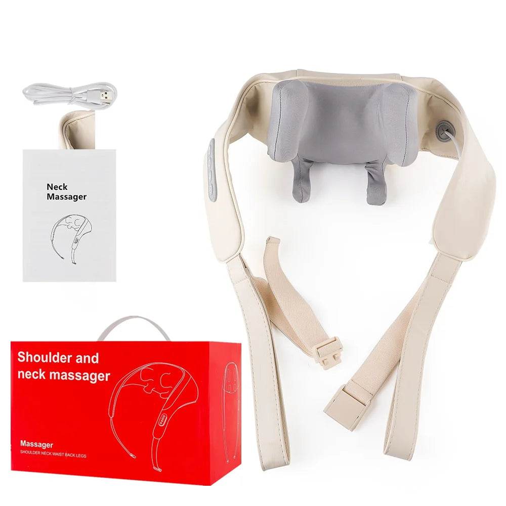 26W Brushless Motor Shoulder And Neck Massager Shawl - Sleep Galleria