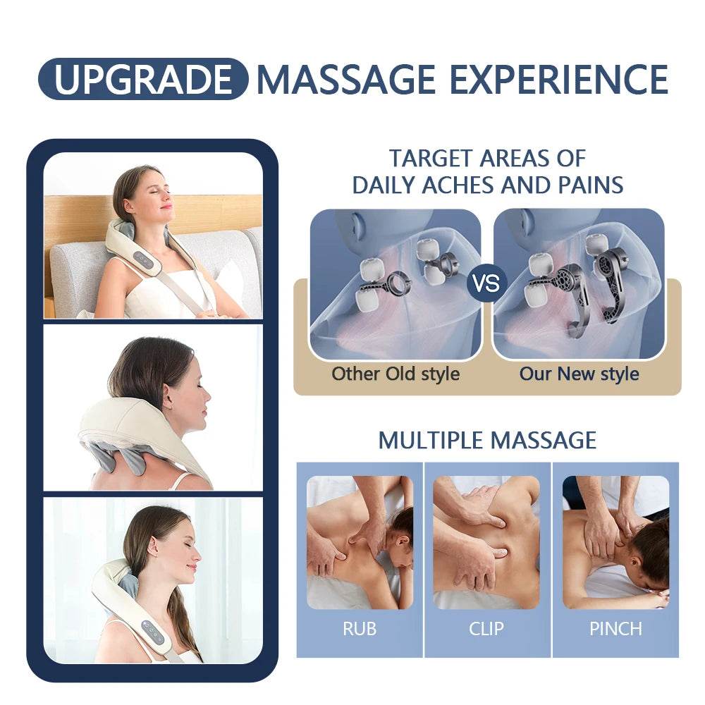 Powerful 26W Neck Shoulder Back Massager - Sleep Galleria