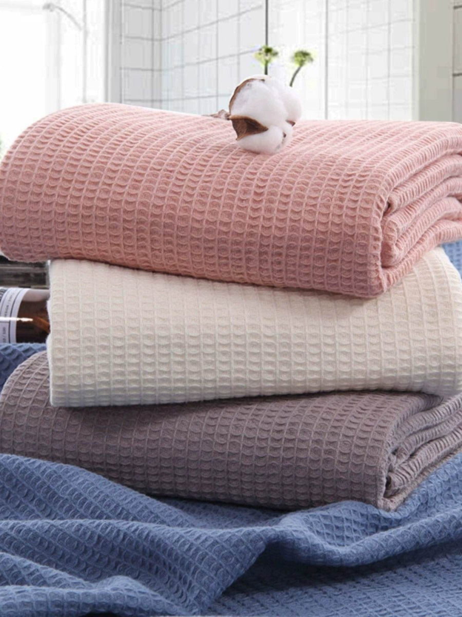 Pure Cotton Minimalist Towel Blanket - Sleep Galleria