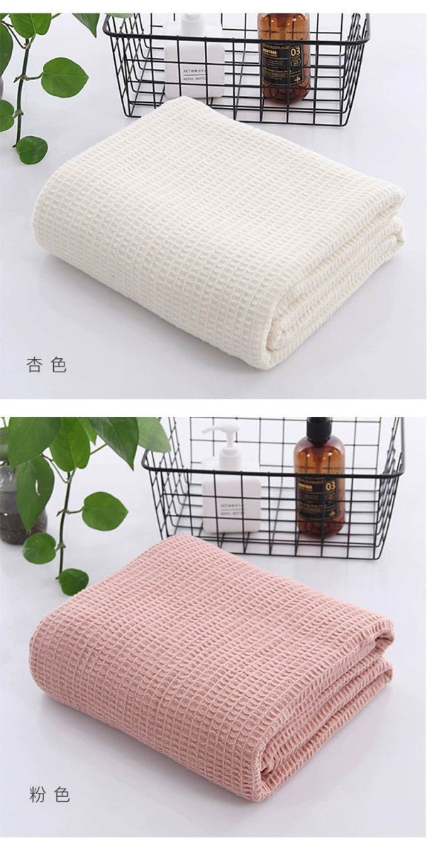 Pure Cotton Minimalist Towel Blanket - Sleep Galleria
