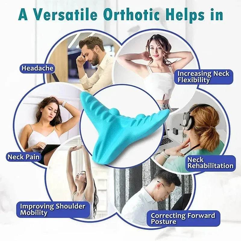 Ergonomic Cervical Traction Neck Pillow for Pain Relief - Omega Lifestyles