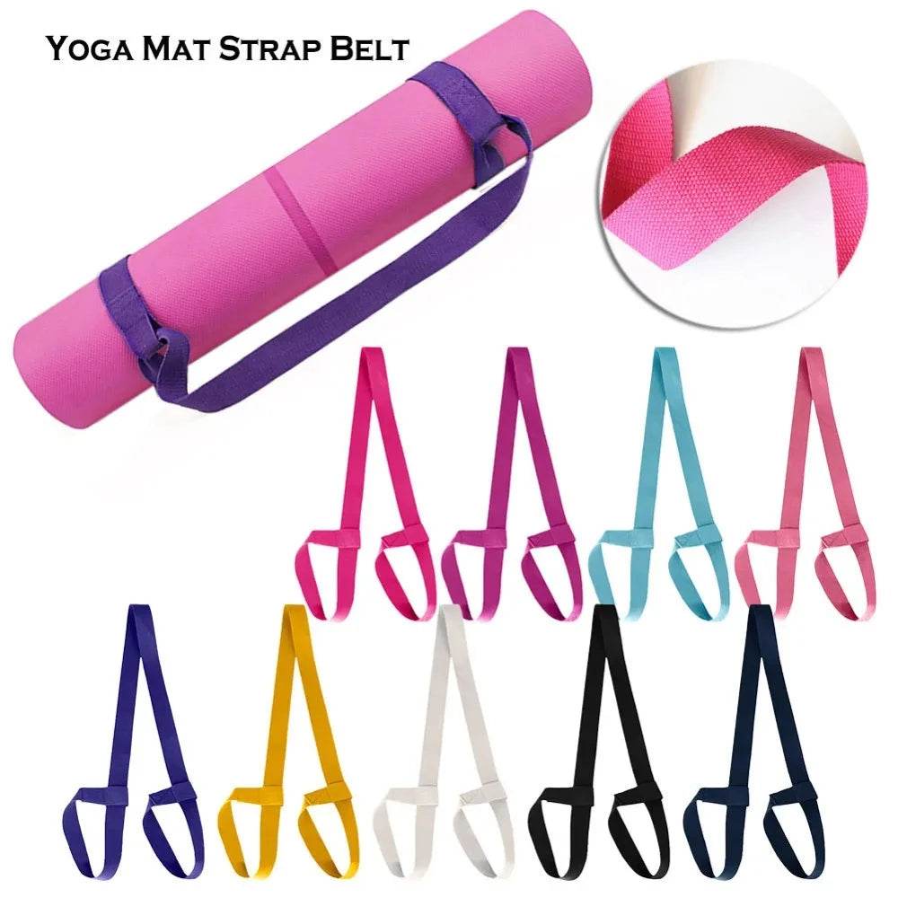 Adjustable Cotton Yoga Mat Strap Fitness Carry Belt - Sleep Galleria