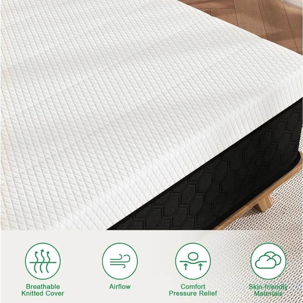 Medium 10-Inch Hybrid Memory Foam Mattress With Motion Isolation - Sleep Galleria