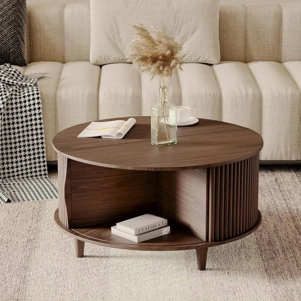 Mid Century Modern Lift Top Coffee Table - Omega Lifestyles