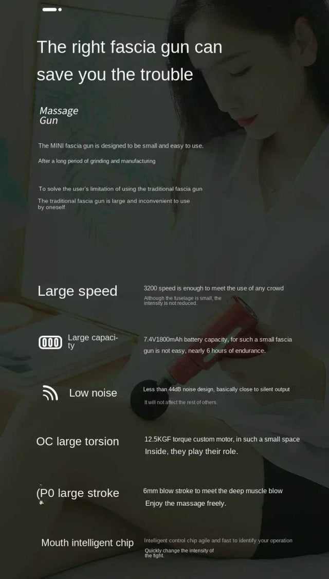 Portable Mini Muscle Massage Gun For Relaxation - Omega Lifestyles