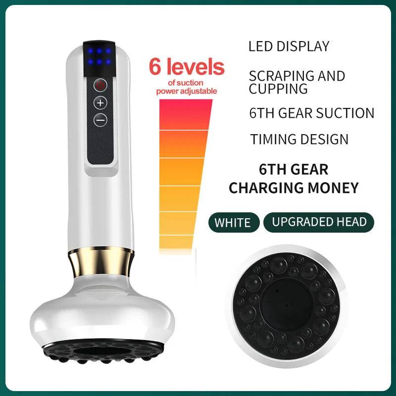 12-Level Electric Cupping Massage Device With Heating - Sleep Galleria