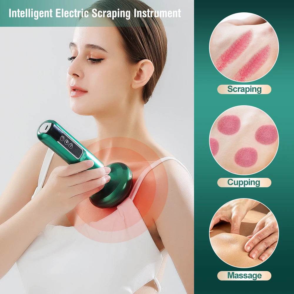 12-Level Electric Cupping Massage Device With Heating - Sleep Galleria