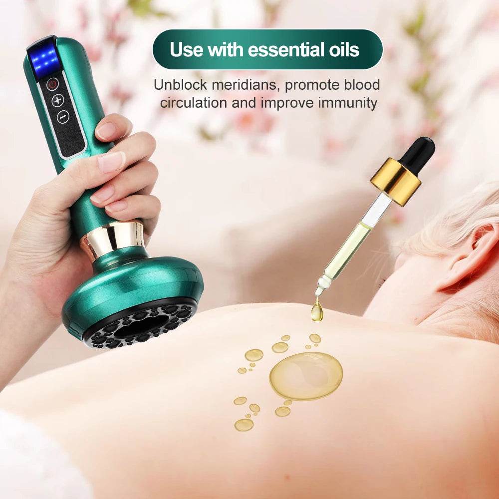 12-Level Electric Cupping Massage Device With Heating - Sleep Galleria