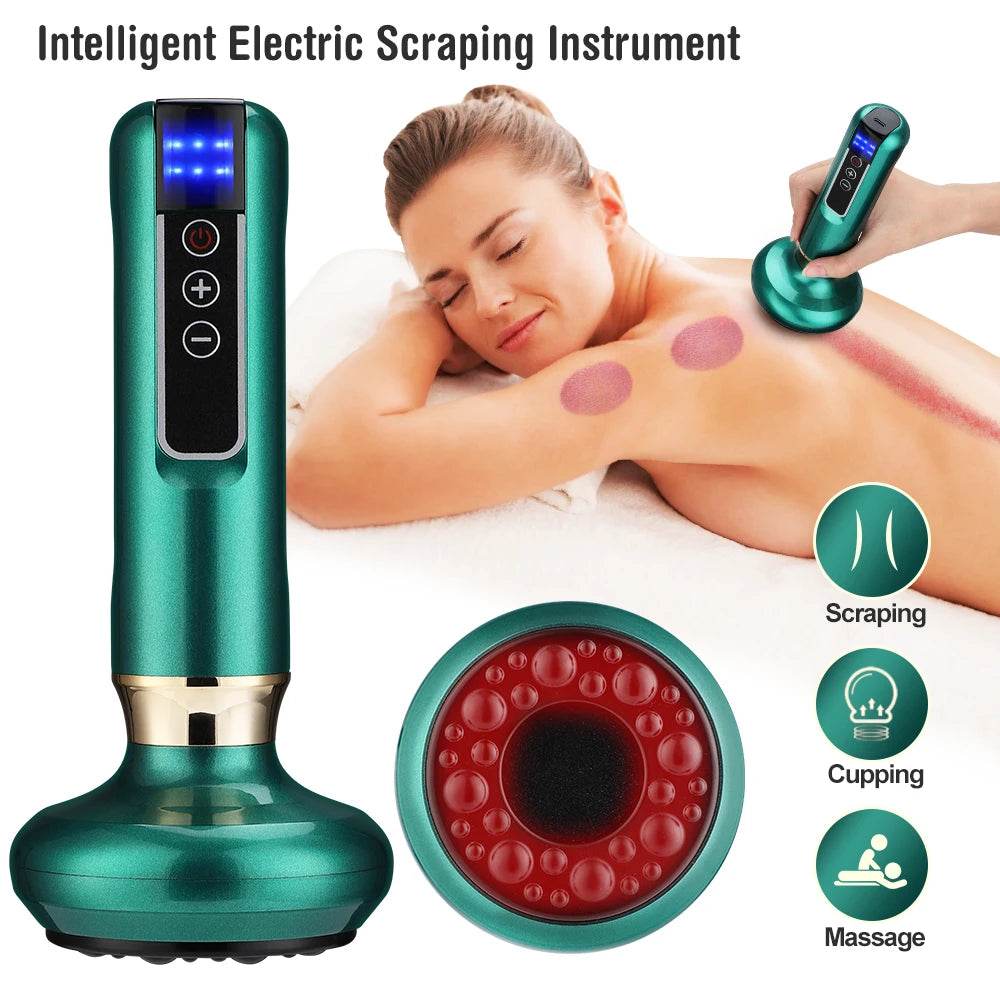 12-Level Electric Cupping Massage Device With Heating - Sleep Galleria