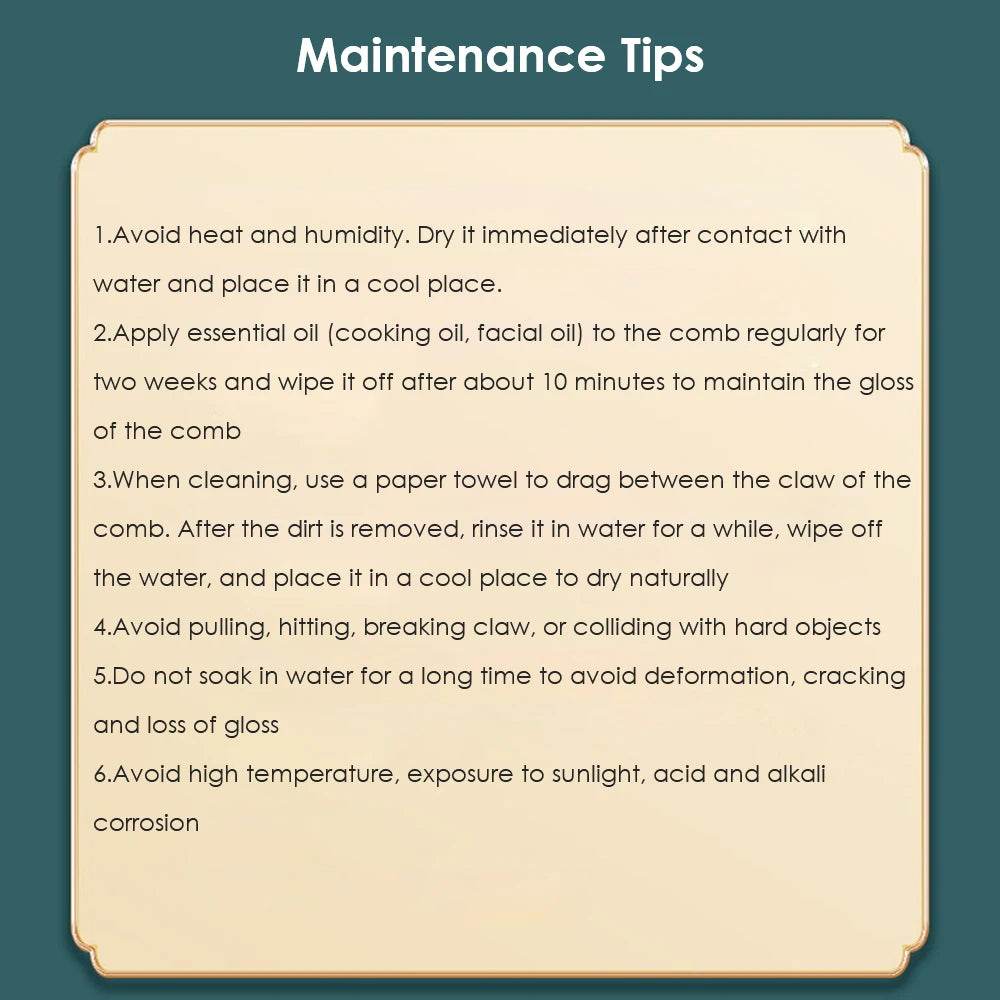 Natural Sandalwood Six-Claw Meridian Massage Comb - Sleep Galleria