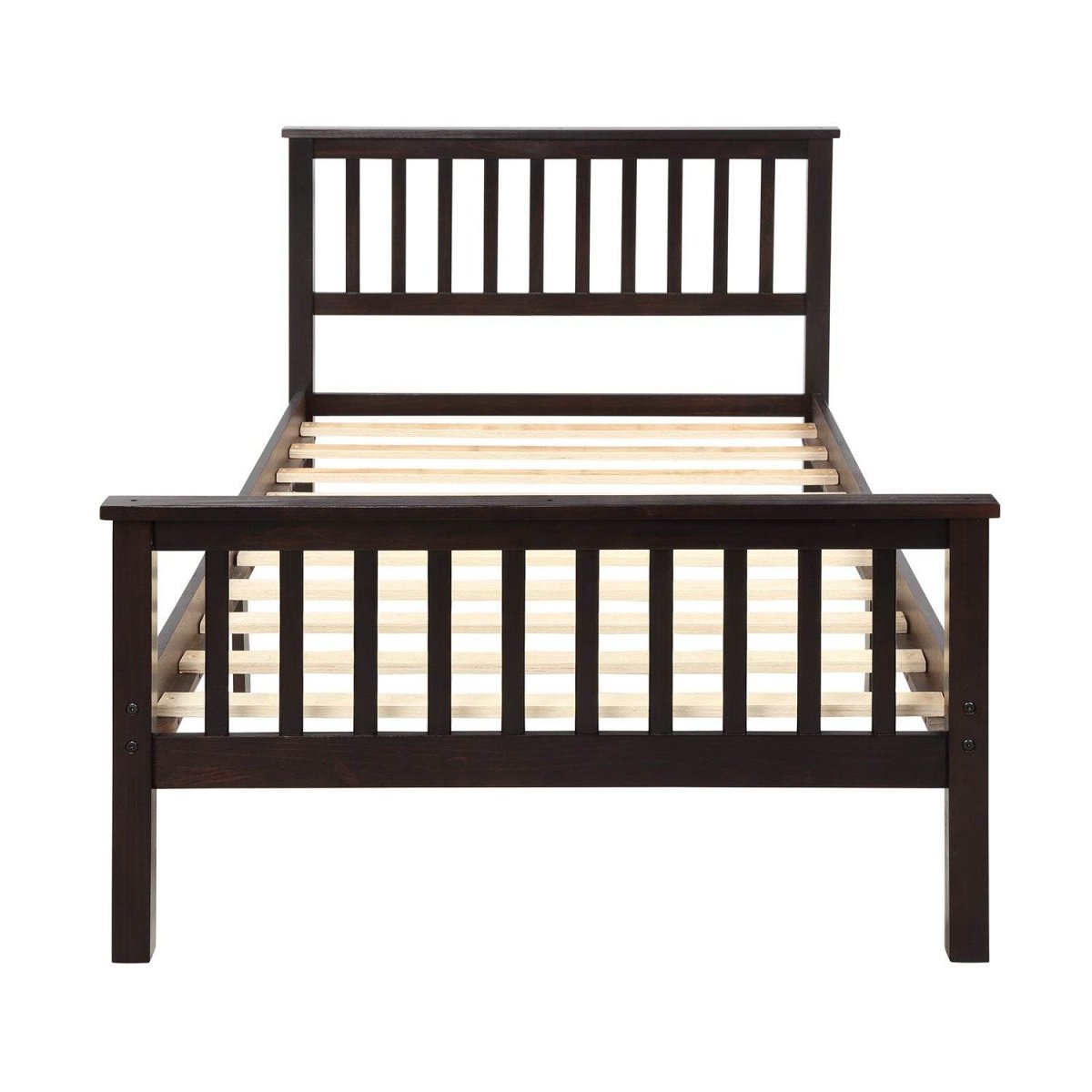 Twin Solid Wood Platform Bed Frame With Headboard And Footboard - Harper&Bright Designs - Omega Lifestyles