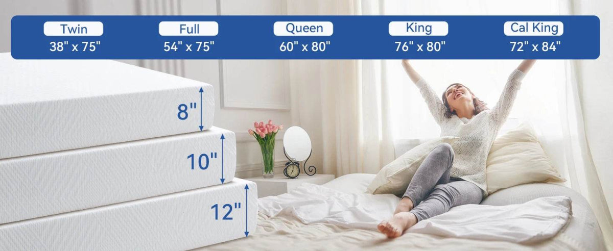 Medium 10-Inch Cooling Gel Green Tea Memory Foam Mattress - Sleep Galleria