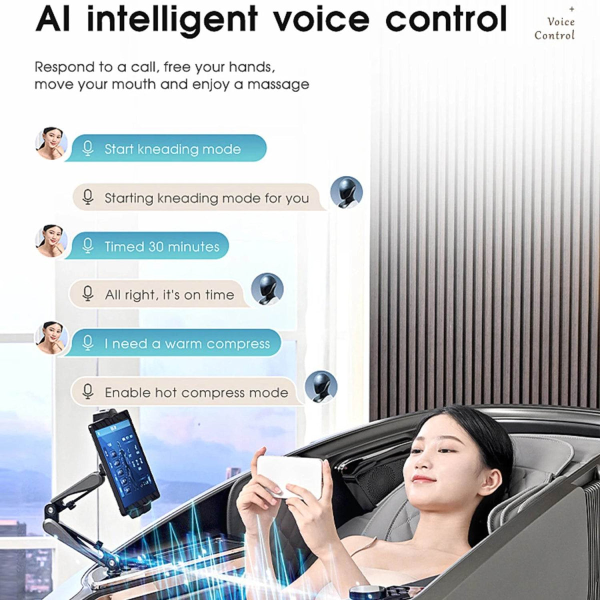 4D AI Voice Body Detection Zero Gravity Massage Chair - Omega Lifestyles