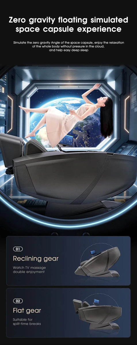 4D AI Voice Body Detection Zero Gravity Massage Chair - Omega Lifestyles