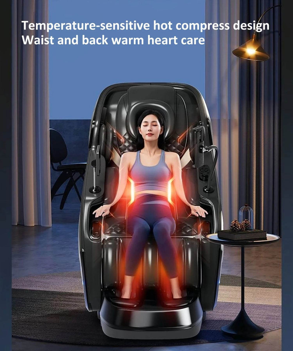 4D Zero-Gravity Shiatsu Heat Airbag Full Body Massage Chair - Omega Lifestyles