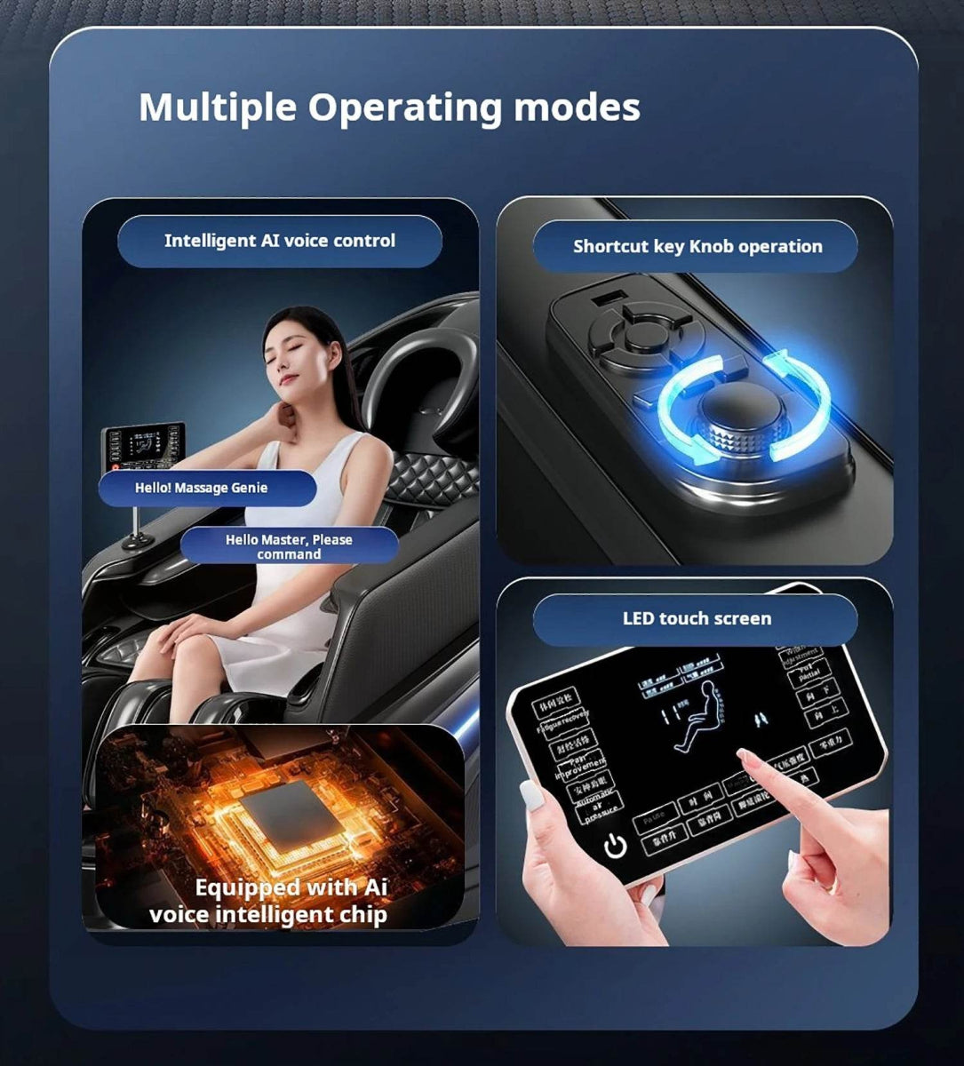 4D Zero-Gravity Shiatsu Heat Airbag Full Body Massage Chair - Omega Lifestyles