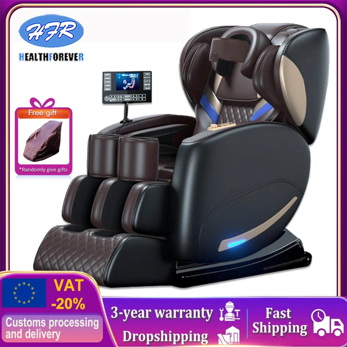 Zero-Gravity Full Body Multifunction Bluetooth Massage Chair - Omega Lifestyles