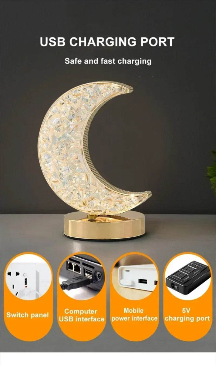 LED Moon Star Tree Topper with Multi-Mode Lighting - Sleep Galleria