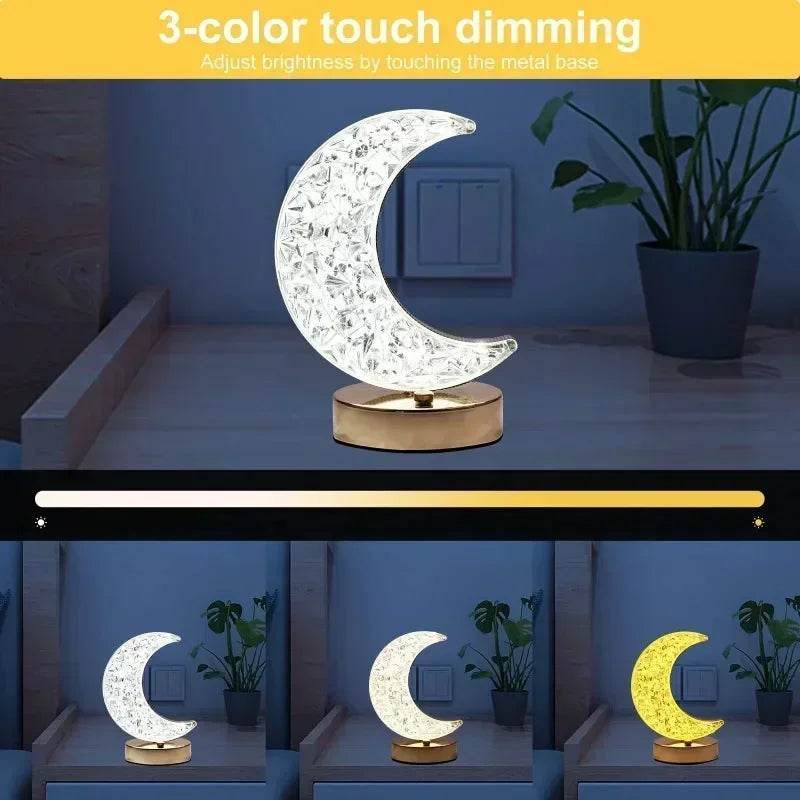 LED Moon Star Tree Topper with Multi-Mode Lighting - Sleep Galleria