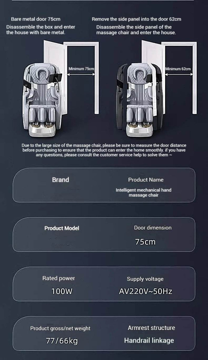 4D Zero Gravity Full Body Shiatsu Massage Chair - Omega Lifestyles