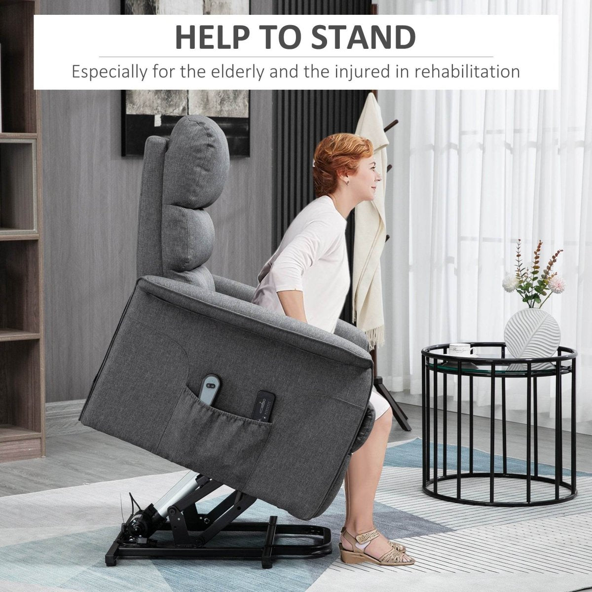 Power Lift Recliner Chair with Vibration Massage - Sleep Galleria
