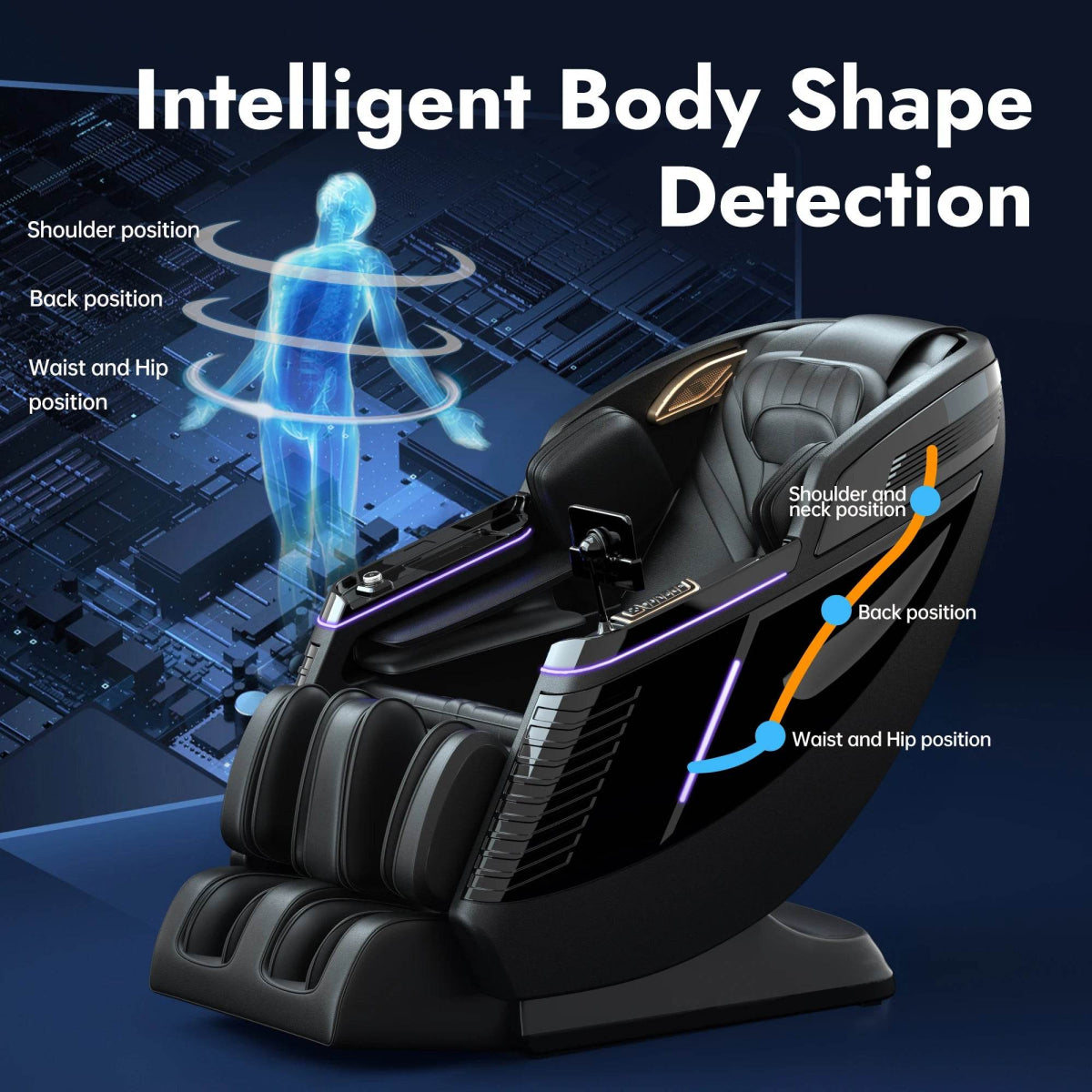 Full Body 4D Airbag Massage Chair with Yoga Stretch - Omega Lifestyles