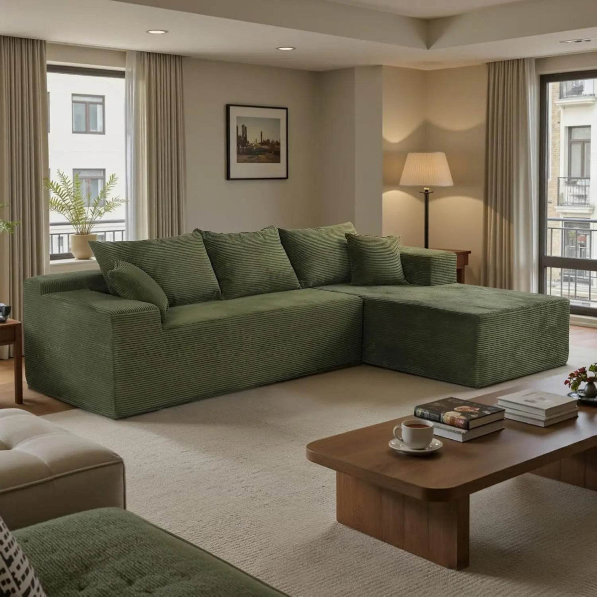 Modular Cloud Sectional Sofa With Removable Cover - Omega Lifestyles