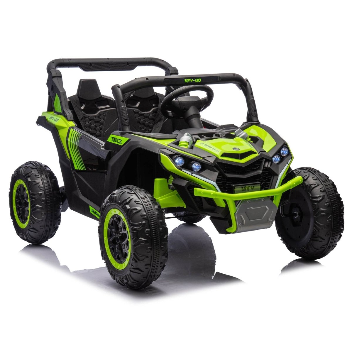 24V Two - Seater Kids Ride On UTV With Remote Control - Hushhaven - Omega Lifestyles