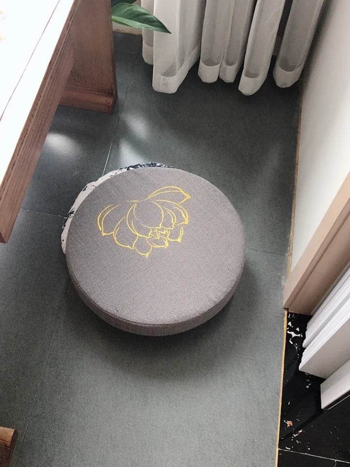 Meditation Cushion with Firm Backrest and Washable Cover - Sleep Galleria