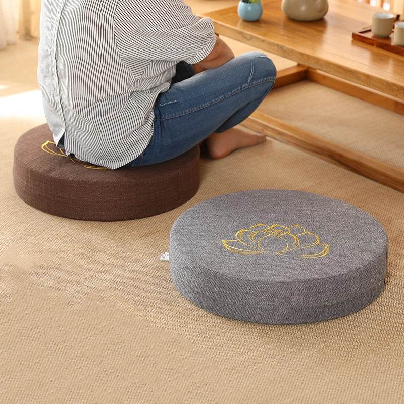 Meditation Cushion with Firm Backrest and Washable Cover - Sleep Galleria