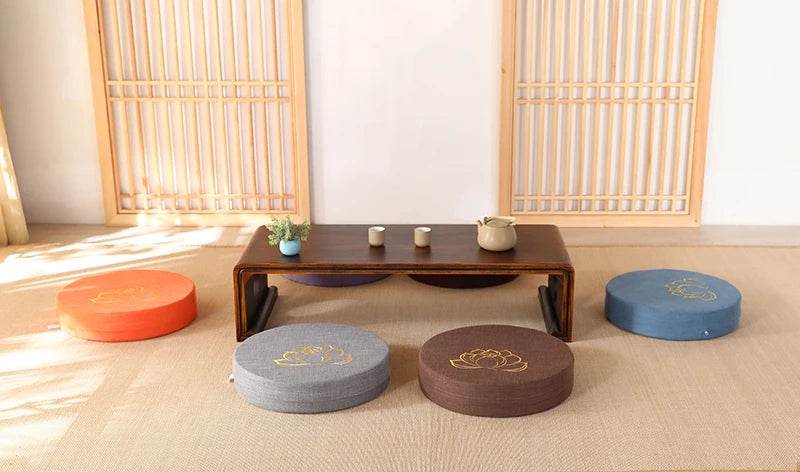 Meditation Cushion with Firm Backrest and Washable Cover - Sleep Galleria