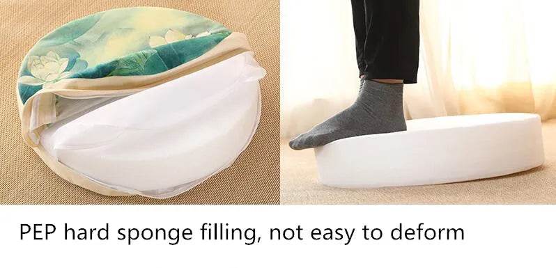 Meditation Cushion with Firm Backrest and Washable Cover - Sleep Galleria