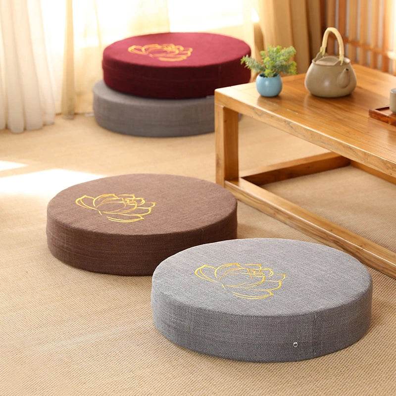 Meditation Cushion with Firm Backrest and Washable Cover - Sleep Galleria