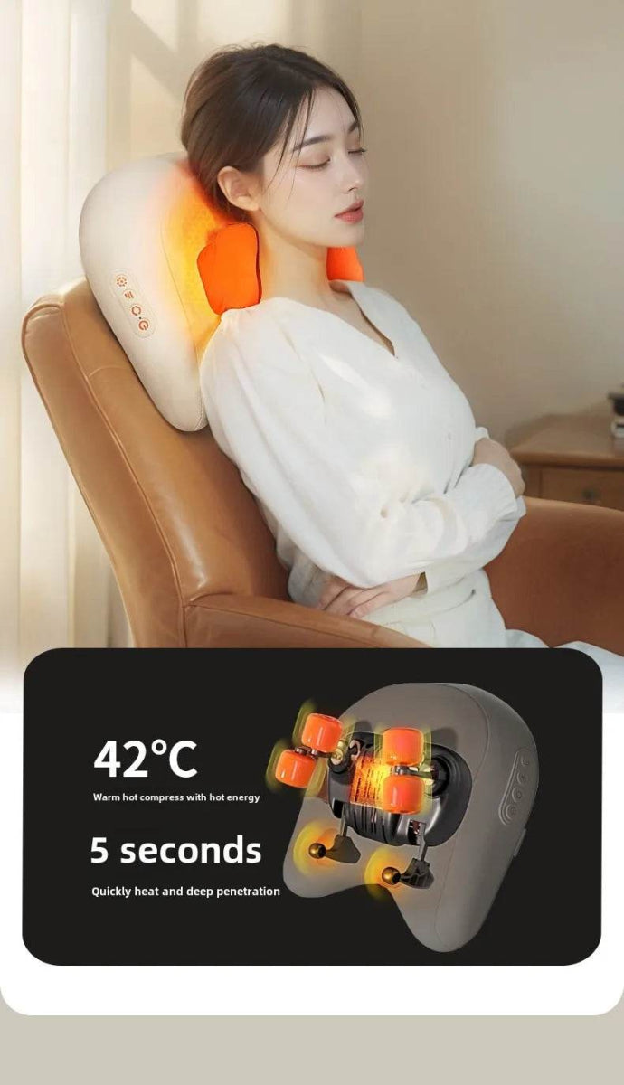 Rechargeable Shiatsu Electric Neck And Shoulder Massage Pillow - Sleep Galleria