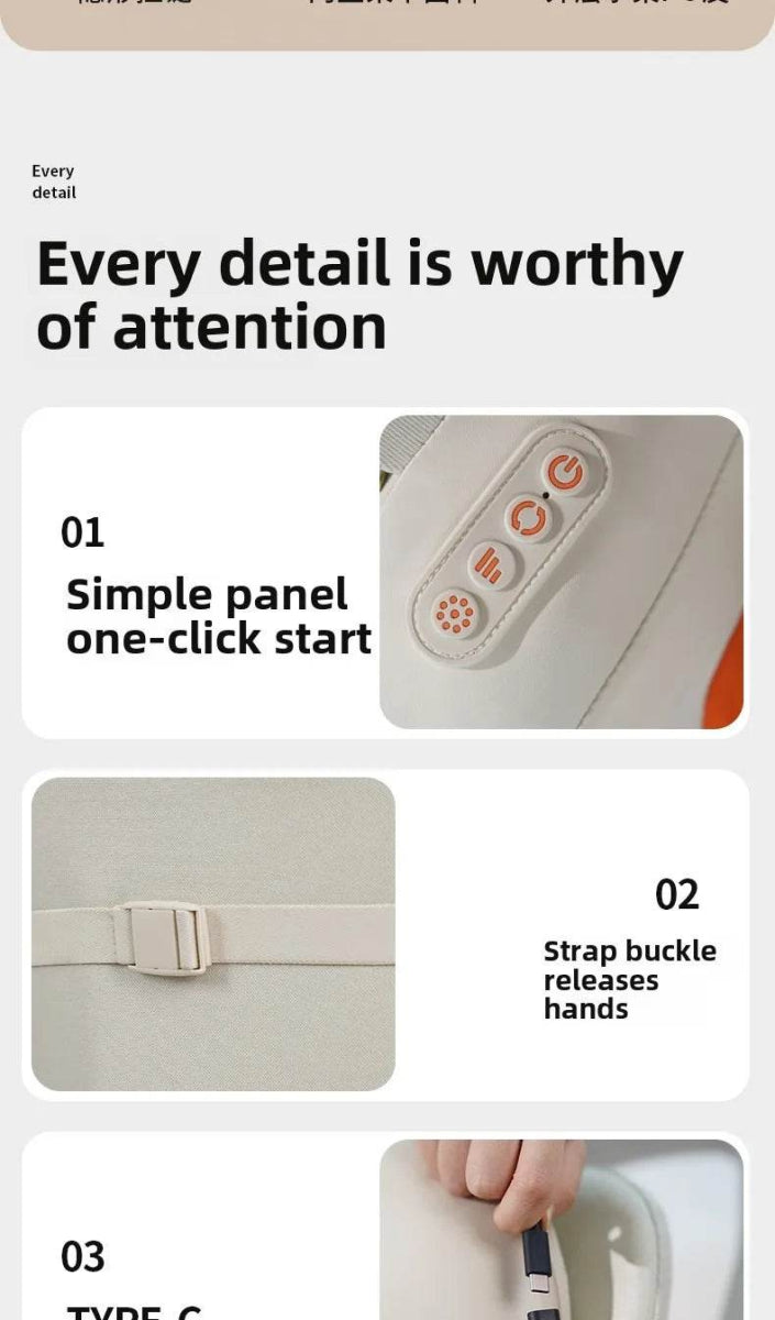 Rechargeable Shiatsu Electric Neck And Shoulder Massage Pillow - Sleep Galleria