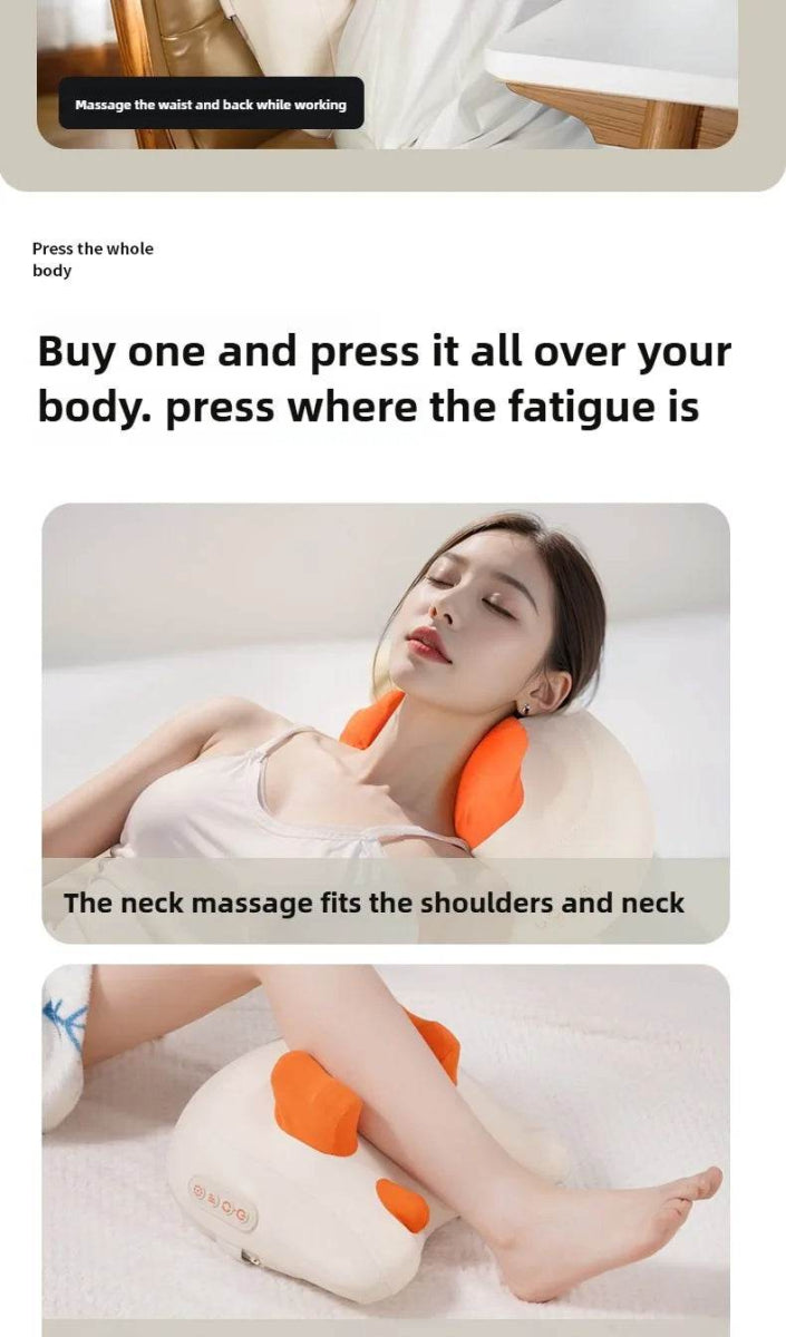 Rechargeable Shiatsu Electric Neck And Shoulder Massage Pillow - Sleep Galleria