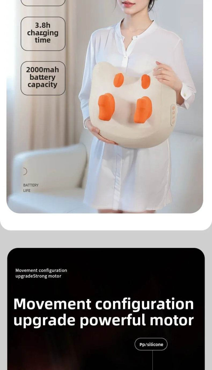 Rechargeable Shiatsu Electric Neck And Shoulder Massage Pillow - Sleep Galleria