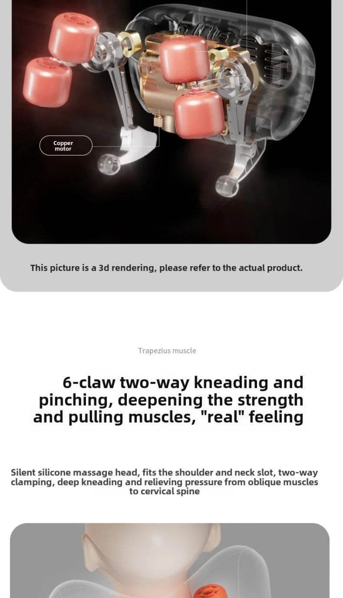 Rechargeable Shiatsu Electric Neck And Shoulder Massage Pillow - Sleep Galleria