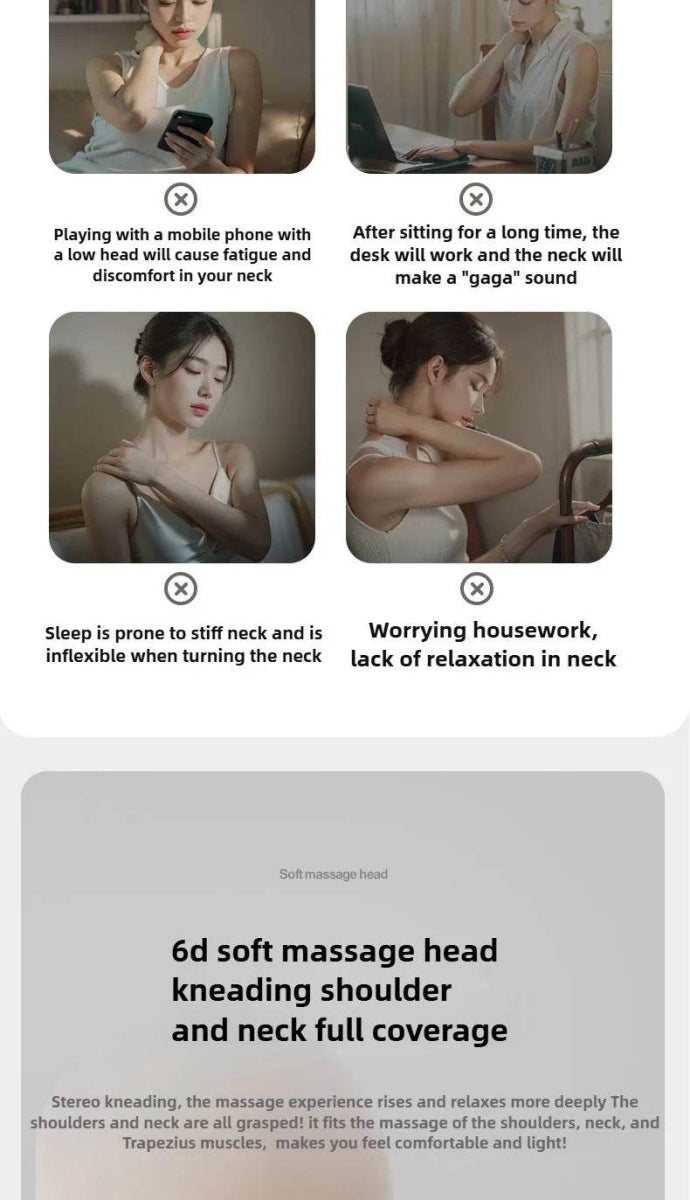 Rechargeable Shiatsu Electric Neck And Shoulder Massage Pillow - Sleep Galleria