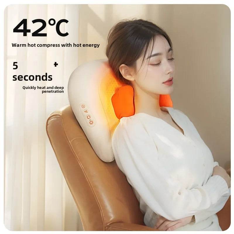 Rechargeable Shiatsu Electric Neck And Shoulder Massage Pillow - Sleep Galleria