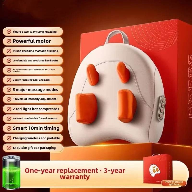 Rechargeable Shiatsu Electric Neck And Shoulder Massage Pillow - Sleep Galleria