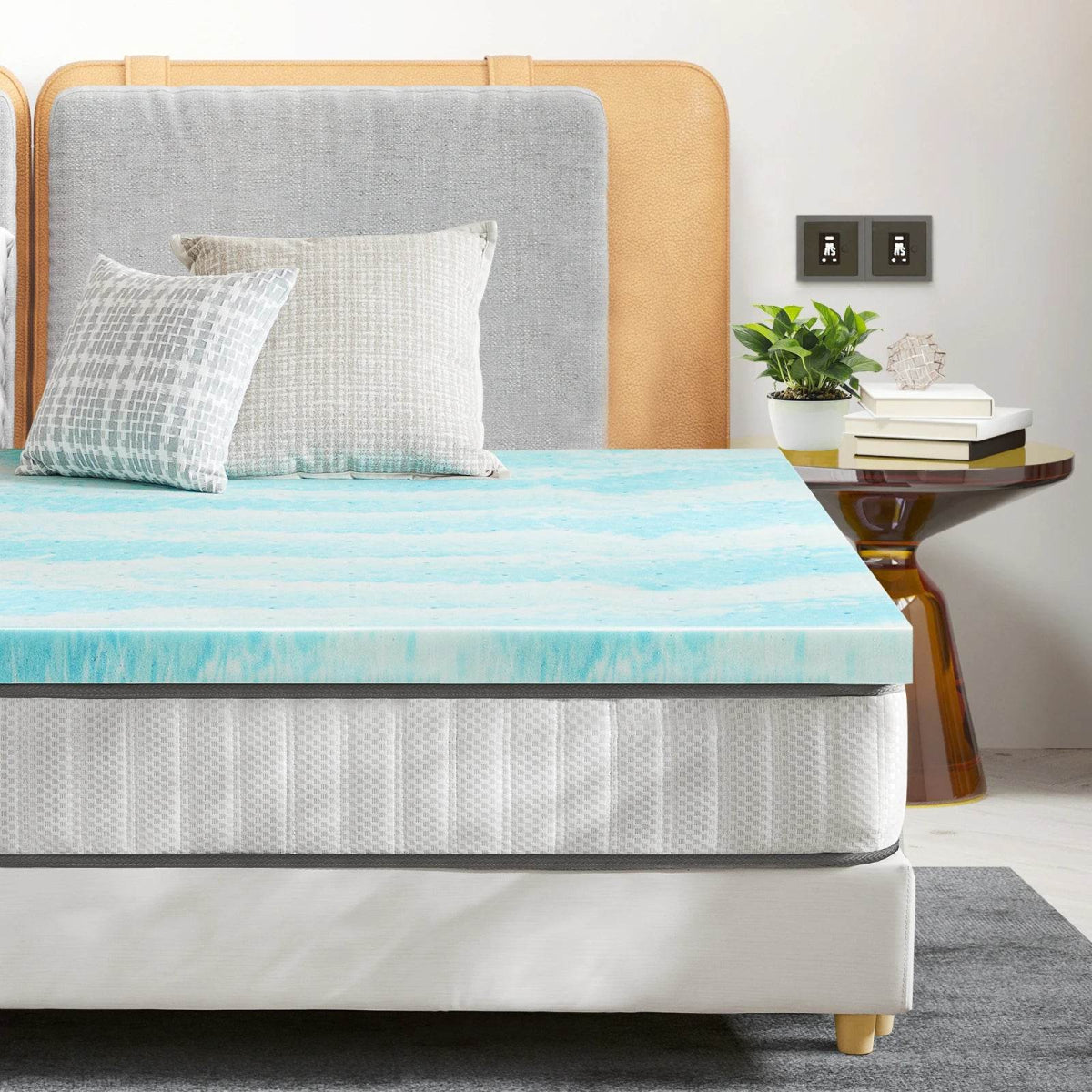 Soft Cooling Gel-Infused Memory Foam Mattress Topper - Sleep Galleria