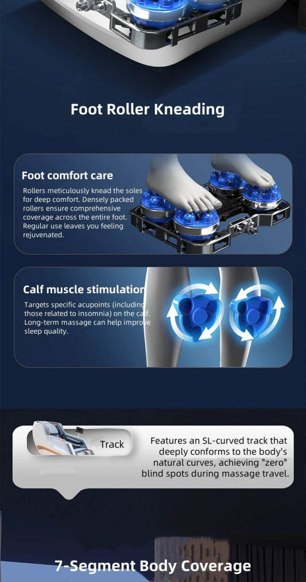 4D Zero Gravity Dual SL Track Full Body Massage Chair - Omega Lifestyles