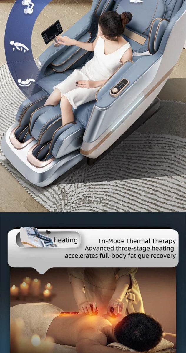 4D Zero Gravity Dual SL Track Full Body Massage Chair - Omega Lifestyles