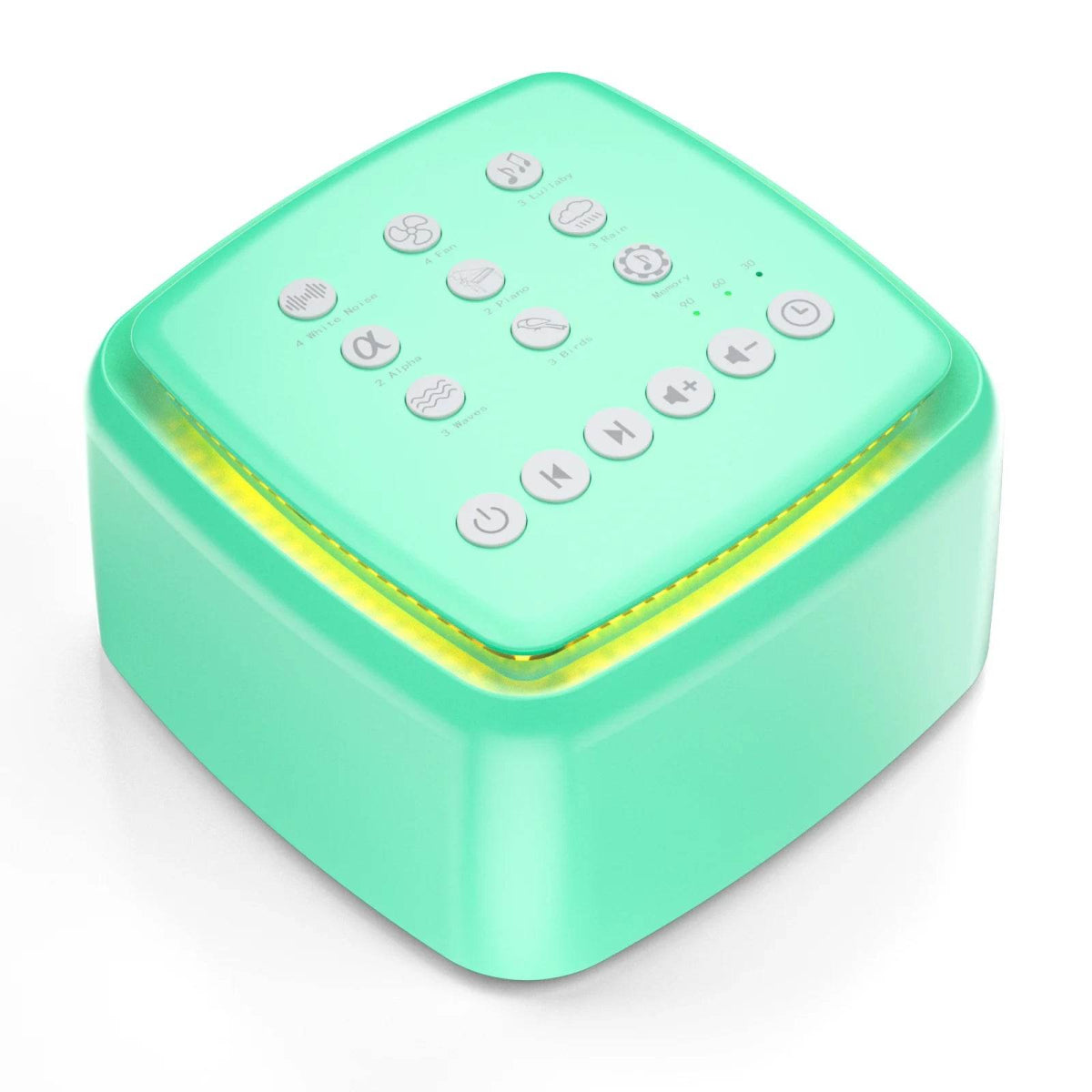 White Noise Machine with 30 Soothing Sounds and Warm Light - Sleep Galleria