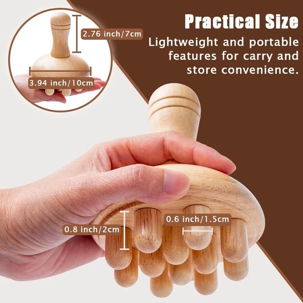 Wooden Mushroom Shape Wood Therapy Massage Tool - Sleep Galleria