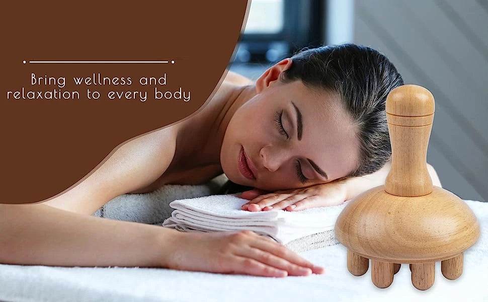 Wooden Mushroom Shape Wood Therapy Massage Tool - Sleep Galleria