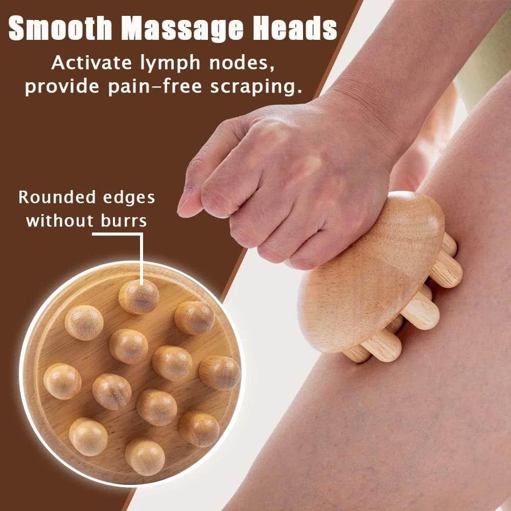 Wooden Mushroom Shape Wood Therapy Massage Tool - Sleep Galleria