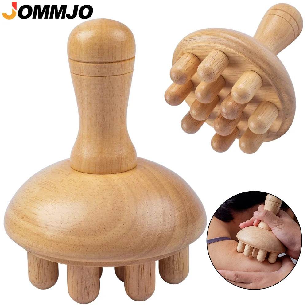 Wooden Mushroom Shape Wood Therapy Massage Tool - Sleep Galleria