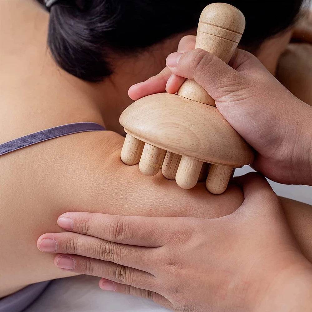 Wooden Mushroom Shape Wood Therapy Massage Tool - Sleep Galleria